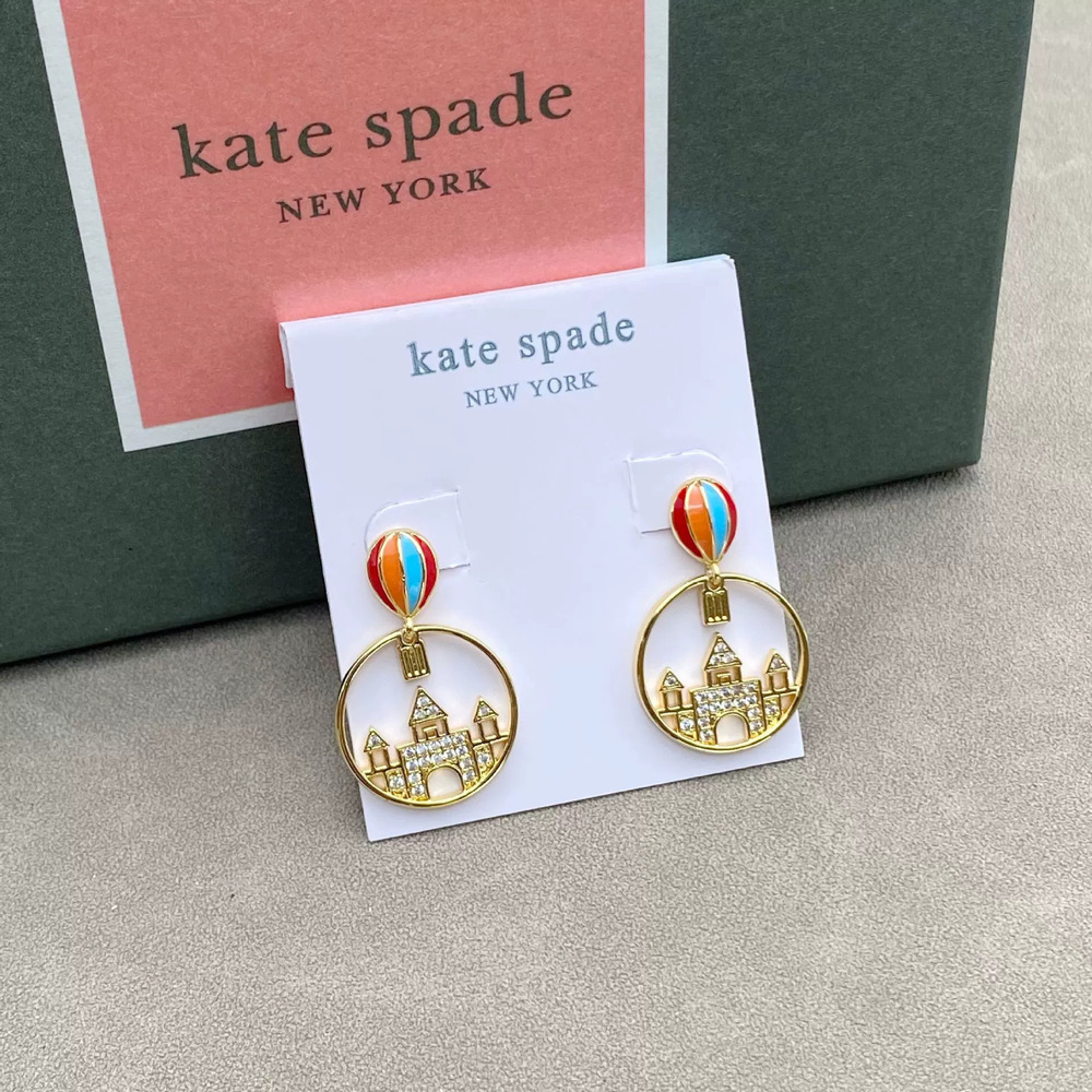 kate spade World City Round Pendant Necklace Stainless Steel